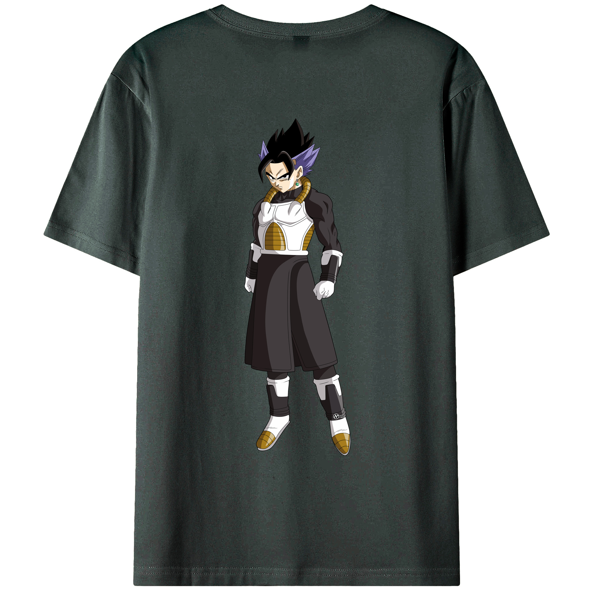 （画像用） ドラゴンボール ベジット DRAGON BALL Vegetto 綿100％ メンズ半袖Tシャツ（バックプリント） 通気性